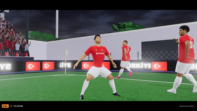 Milli formayla gol sevinci, ay-yıldızlı panolar