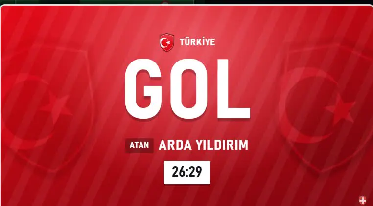 Milli maçta gol kartı: Türkiye, atan Arda Yıldırım