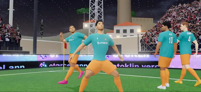 Gol sevinci: takım arkadaşlarıyla SİUUU